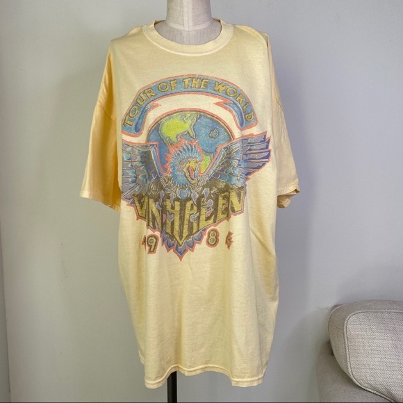 One left! UO Van Halen T-Shirt Dress - Picture 5 of 8